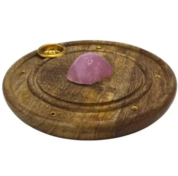 Incense holder rosequarts