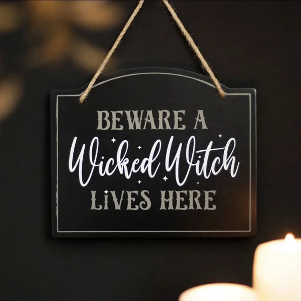 Wooden sign wicked