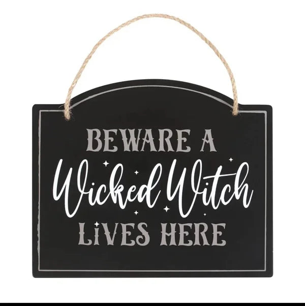 Wooden sign wicked