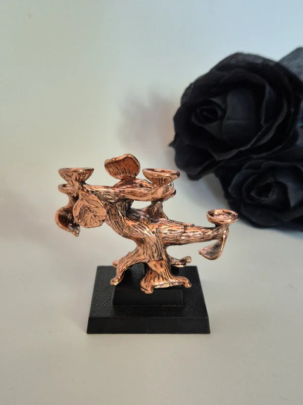 Mini sphere holder tree bronze