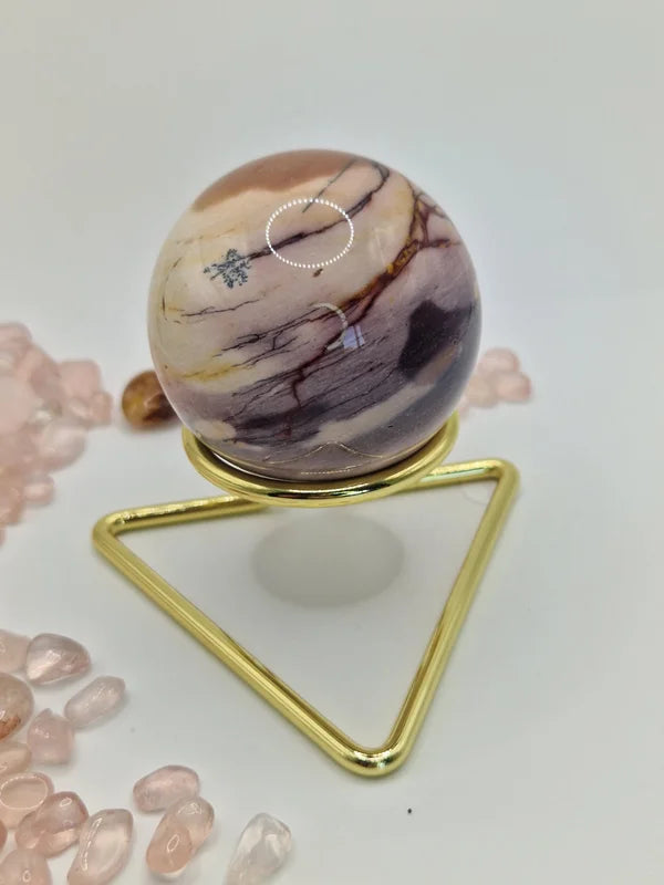 Triangle sphereholder gold