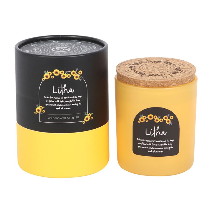 Litha candle (wildflower)