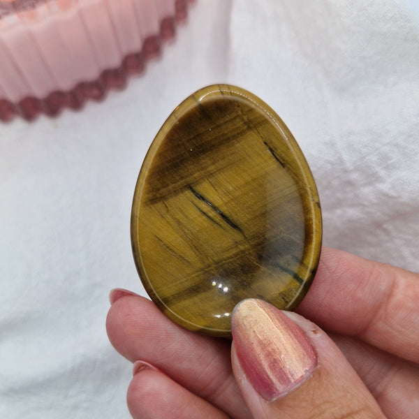 Tigers eye worry stone