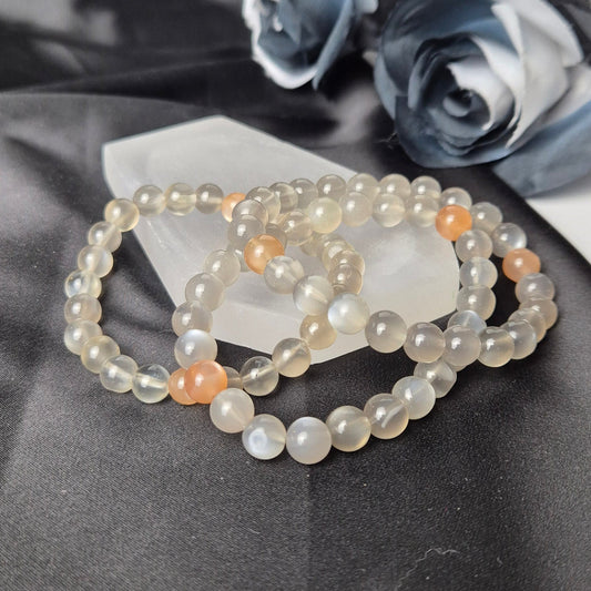 Mixed moonstone bracelet