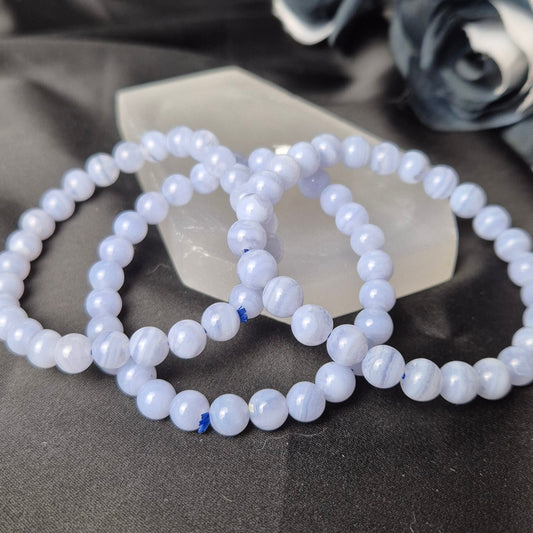 Blue lace agate bracelet