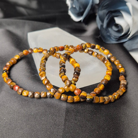 Tigers eye facet bracelet
