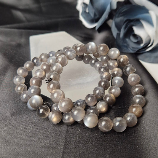 "Skeletal" moonstone bracelet