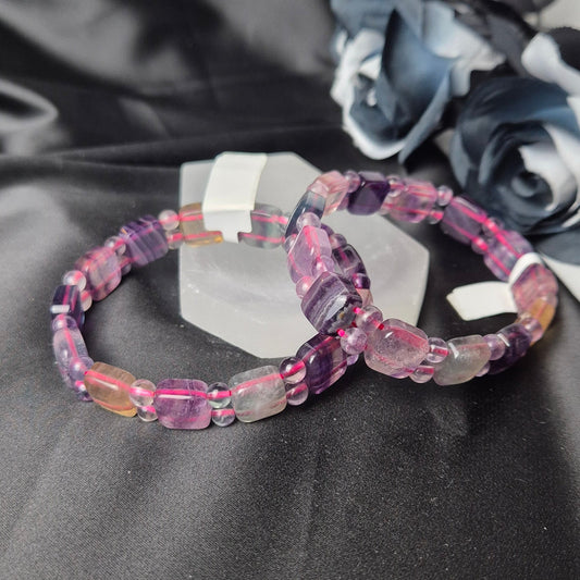 colourful fluorite bangle