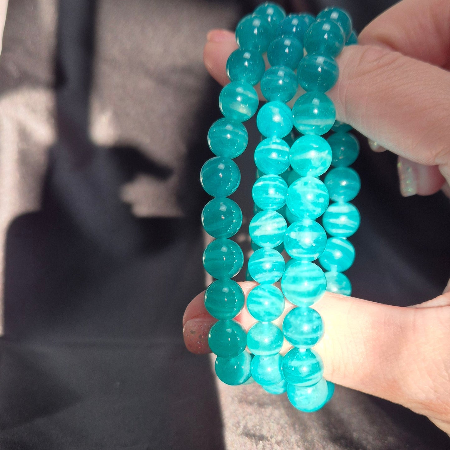 Zebra amazonite bracelet