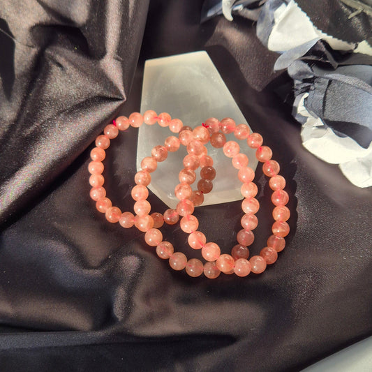 Lavender rosequarts bracelet