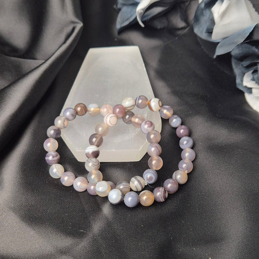 Grey botswana agate bracelet (natural colour)