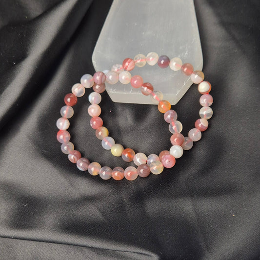 Pink  Botswana agate bracelet (natural colour)