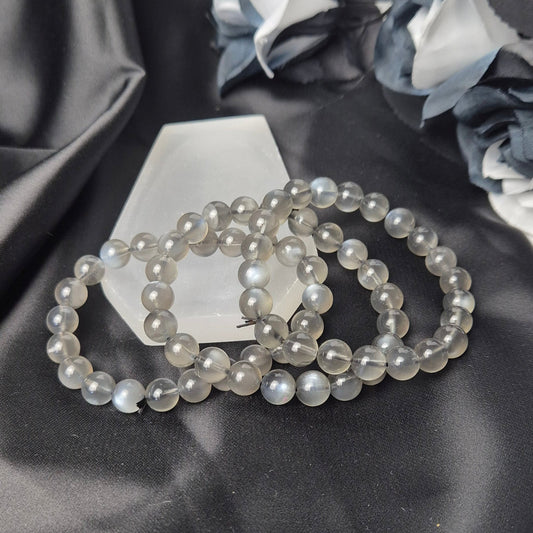 Grey moonstone bracelet