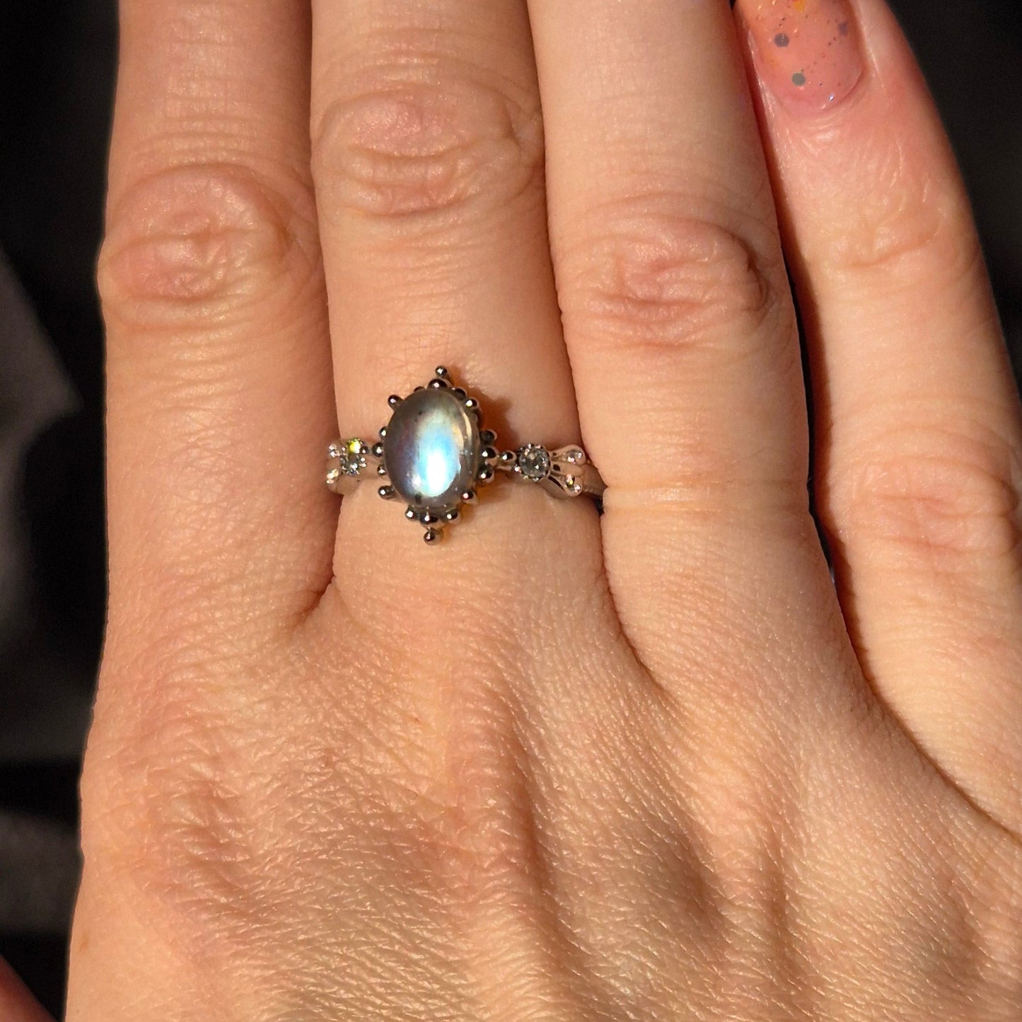 Labradorite ring "Fems" silver 1