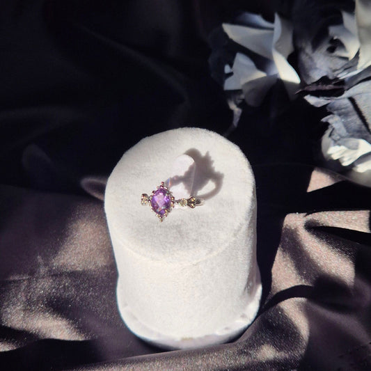 Amethist ring "Fems" silver