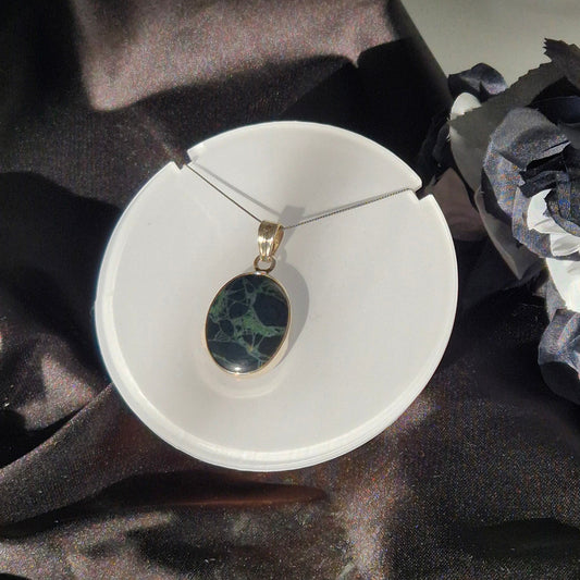 Spiderweb obsidian necklace 7
