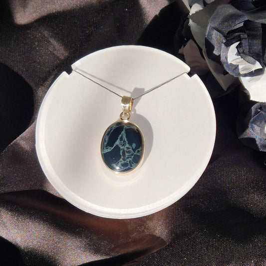 Spiderweb obsidian necklace 8