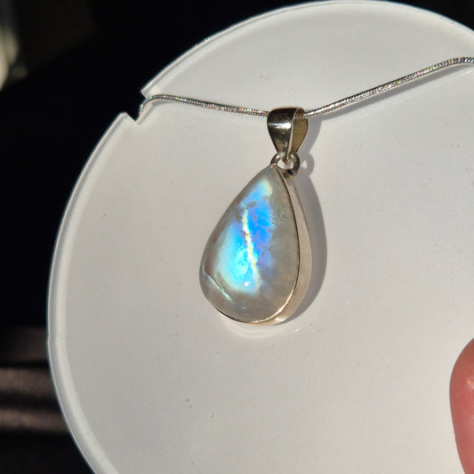 Rainbow moonstone necklace 4