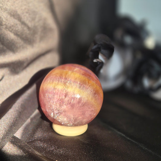 Candy fluorite sphere 1