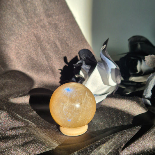 White moonstone sphere 6