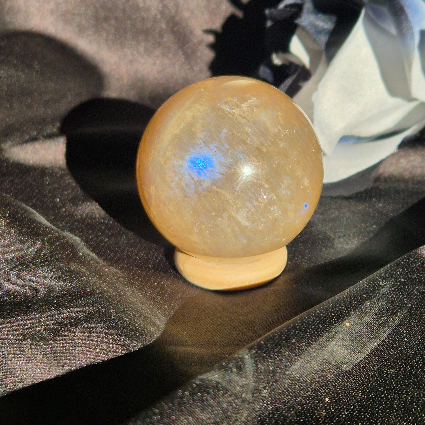 White moonstone sphere 6