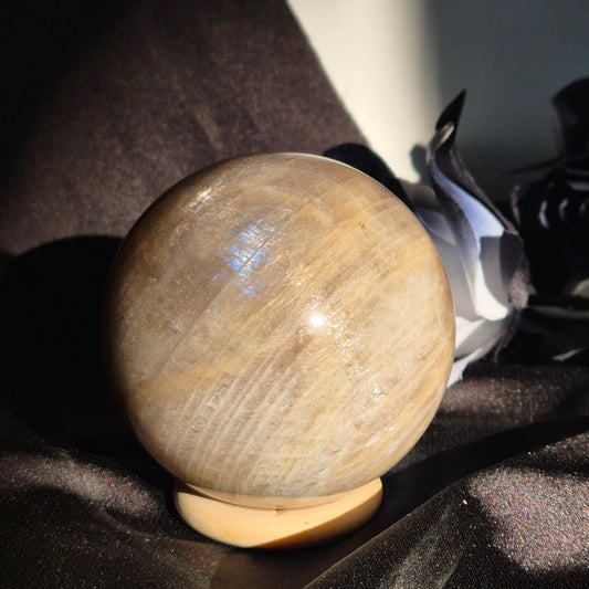 White moonstone sphere 3