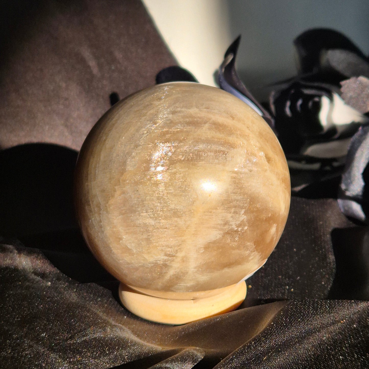White moonstone sphere 3