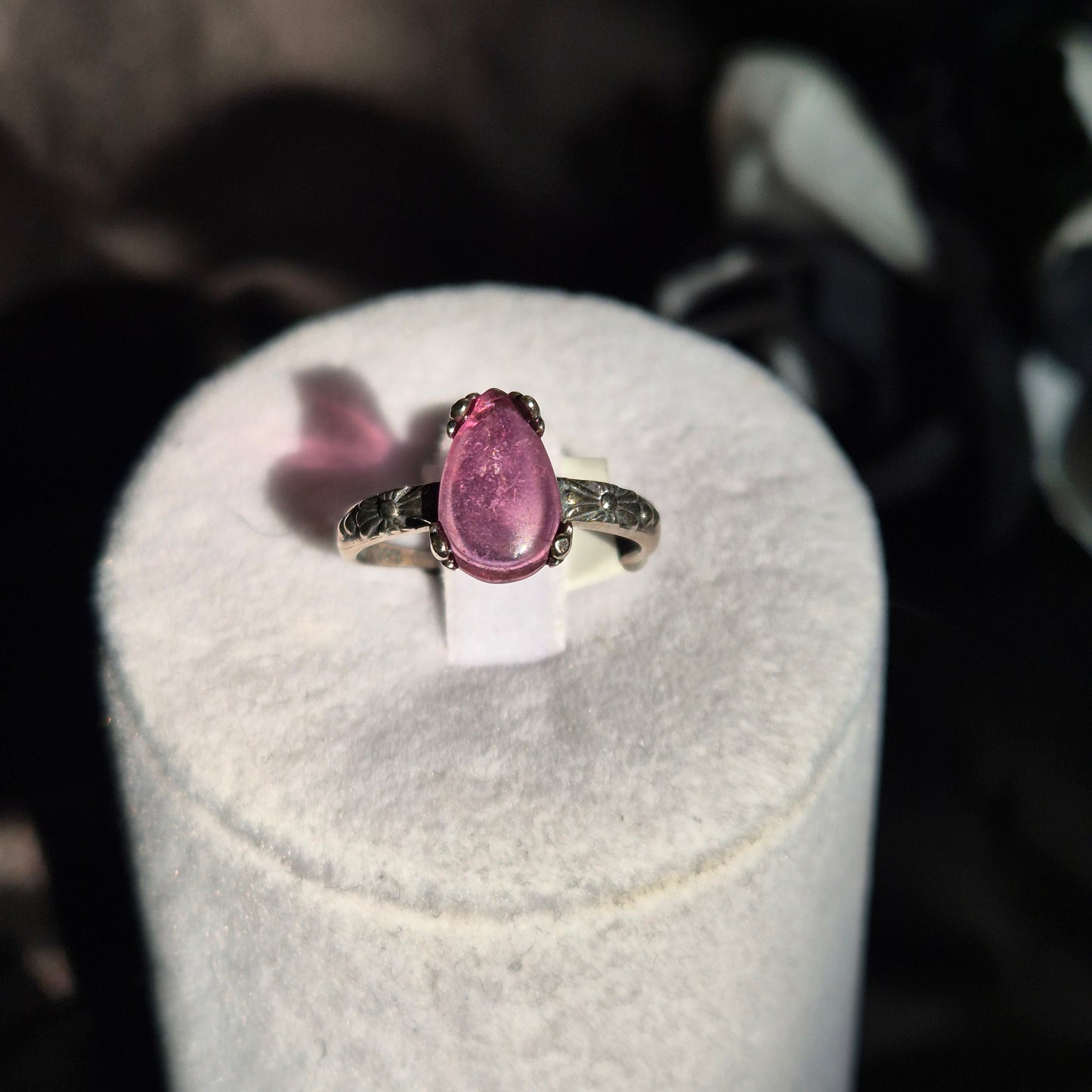 Pink tourmaline ring 4