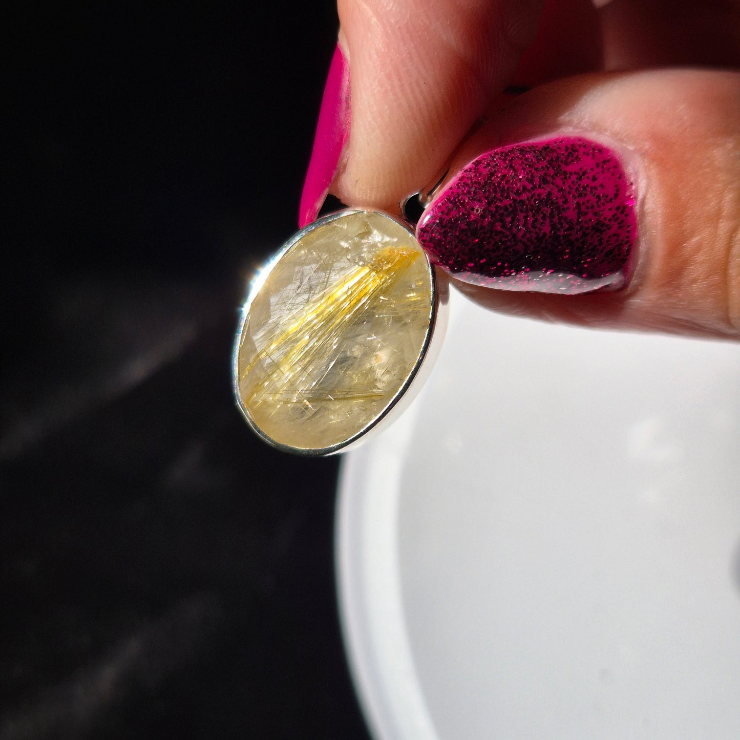 Golden rutile necklace 4