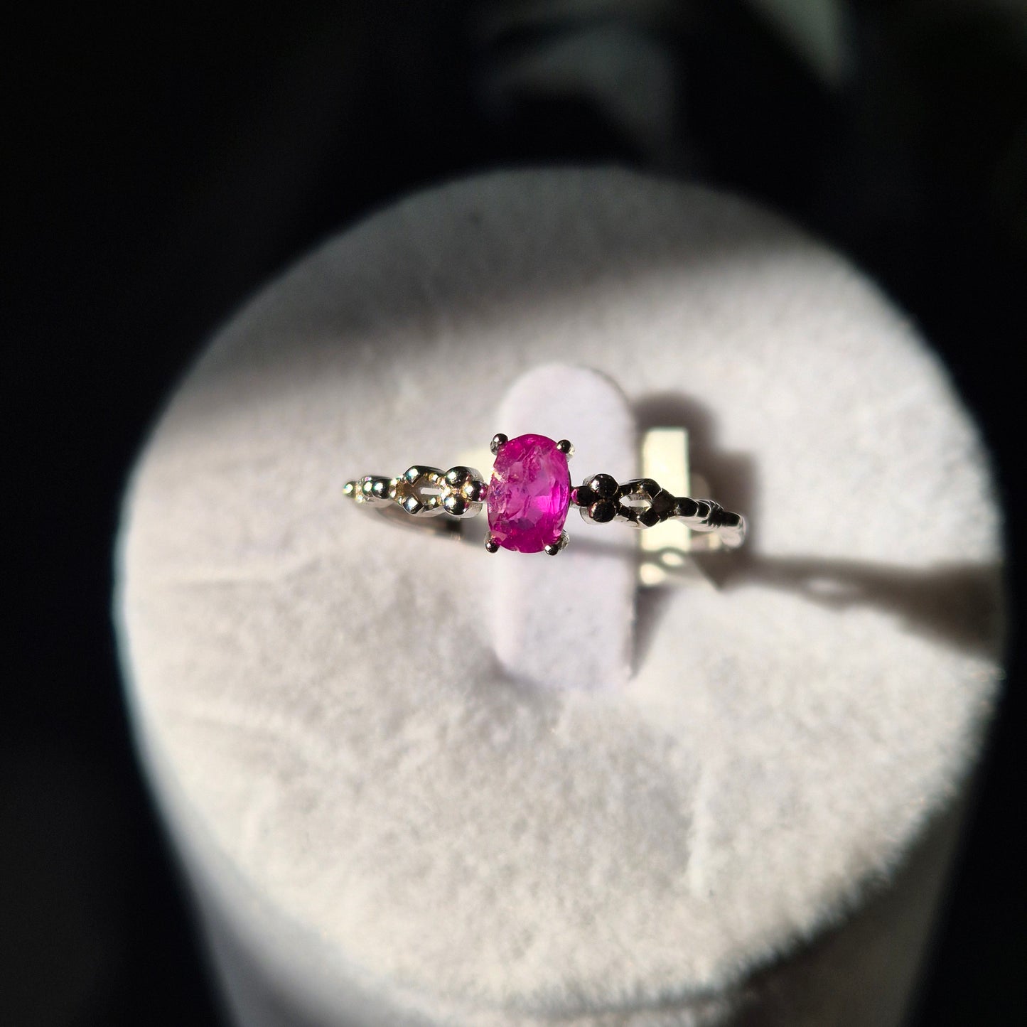 Pink spinel ring 2