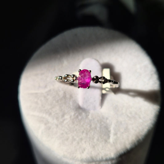 Pink spinel ring 2