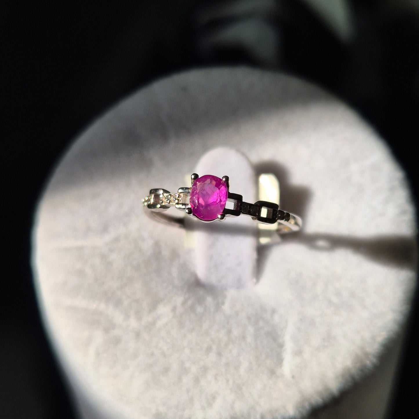 Pink spinel ring 2