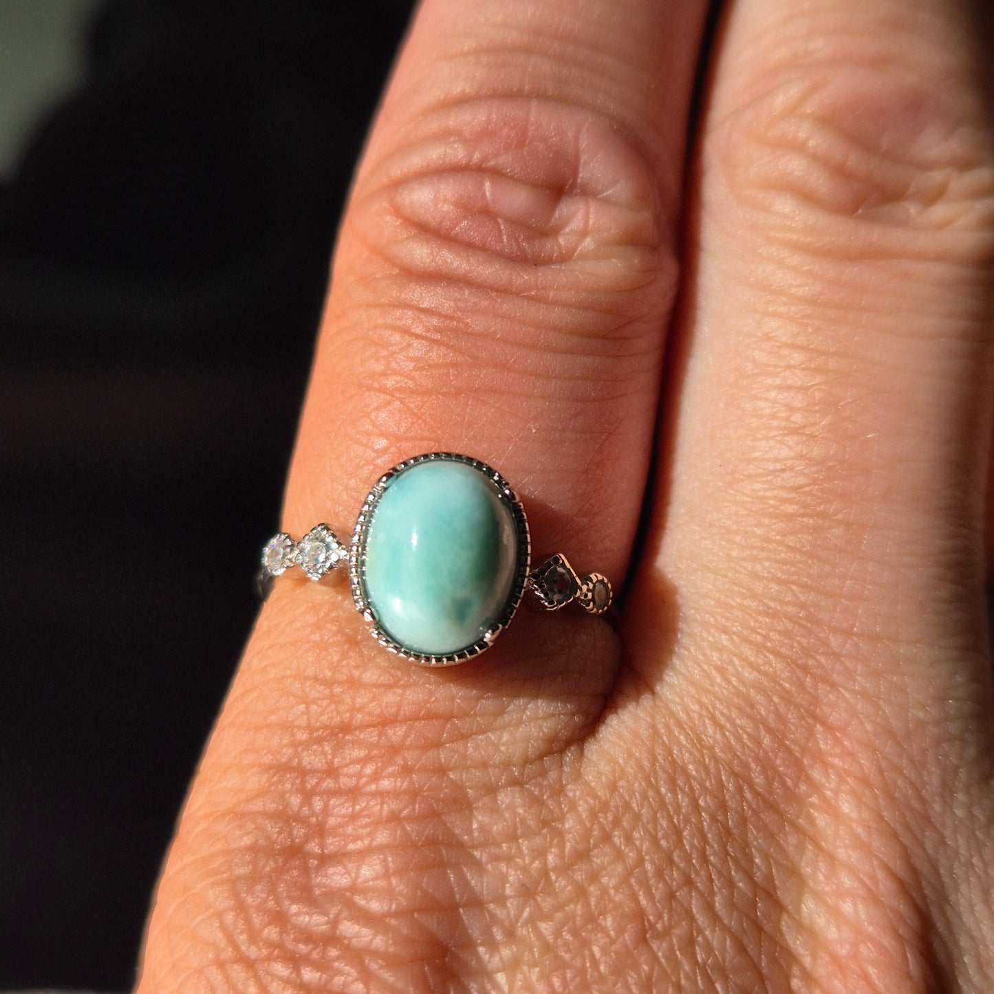 Larimar ring 7