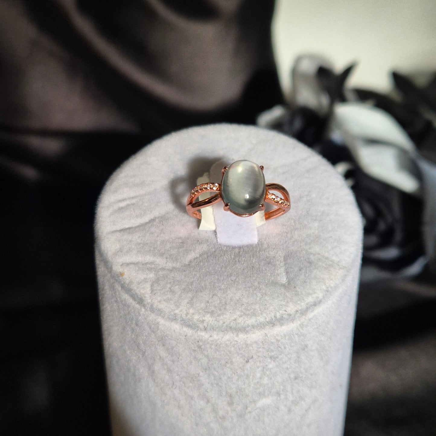 Gem prehnite ring 2