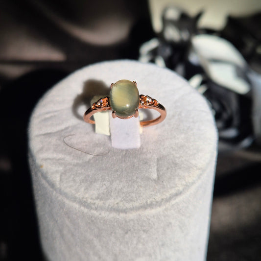 Gem prehnite ring 3