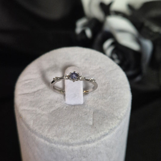 Tanzanite ring small silver