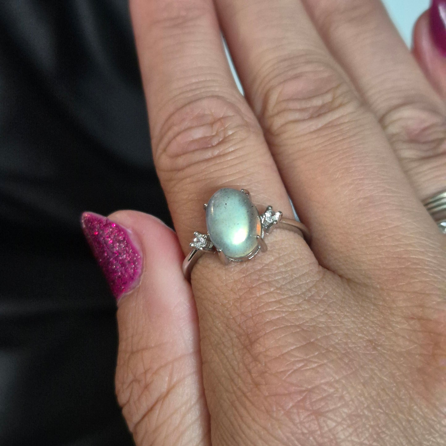 Labradorite ring 4