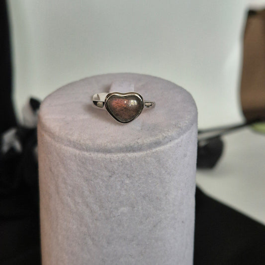 "Sunset" Labradorite ring 3