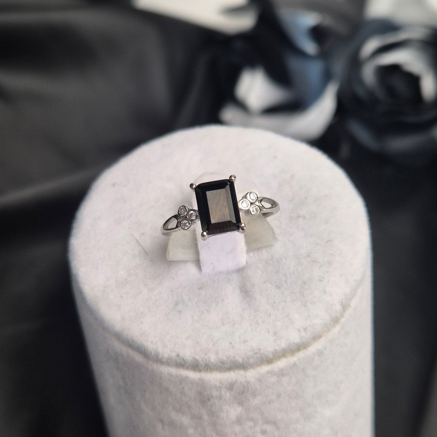 Black tourmaline ring