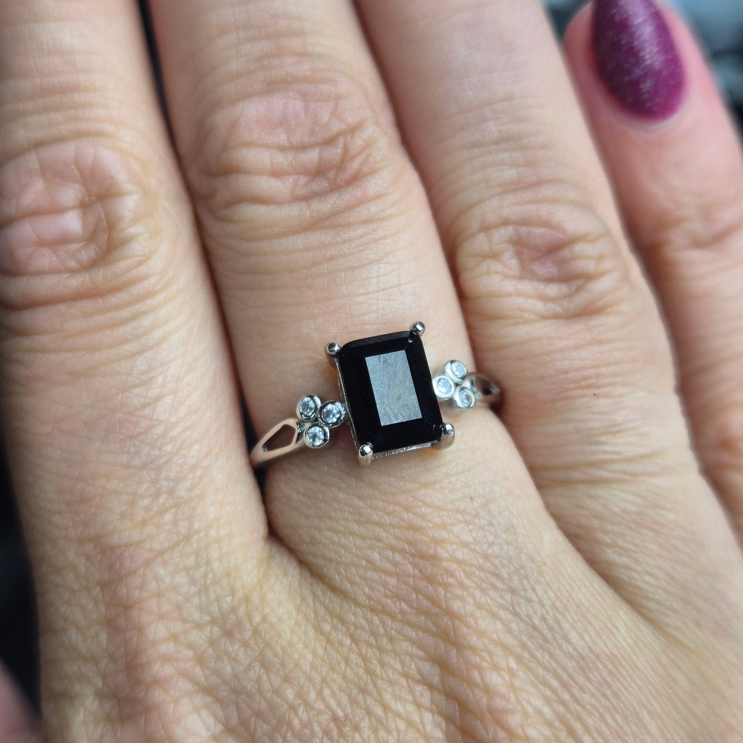 Black tourmaline ring