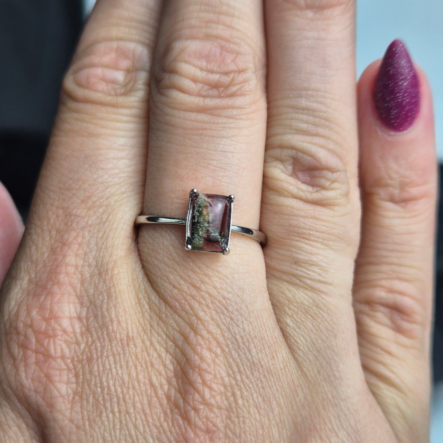 Pink tourmaline ring 1