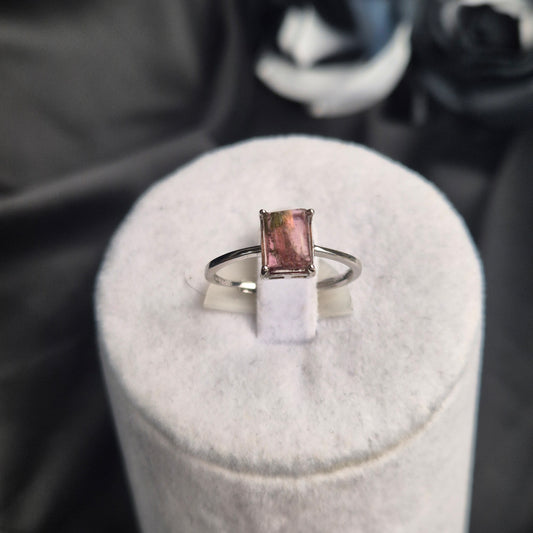 Pink tourmaline ring 3