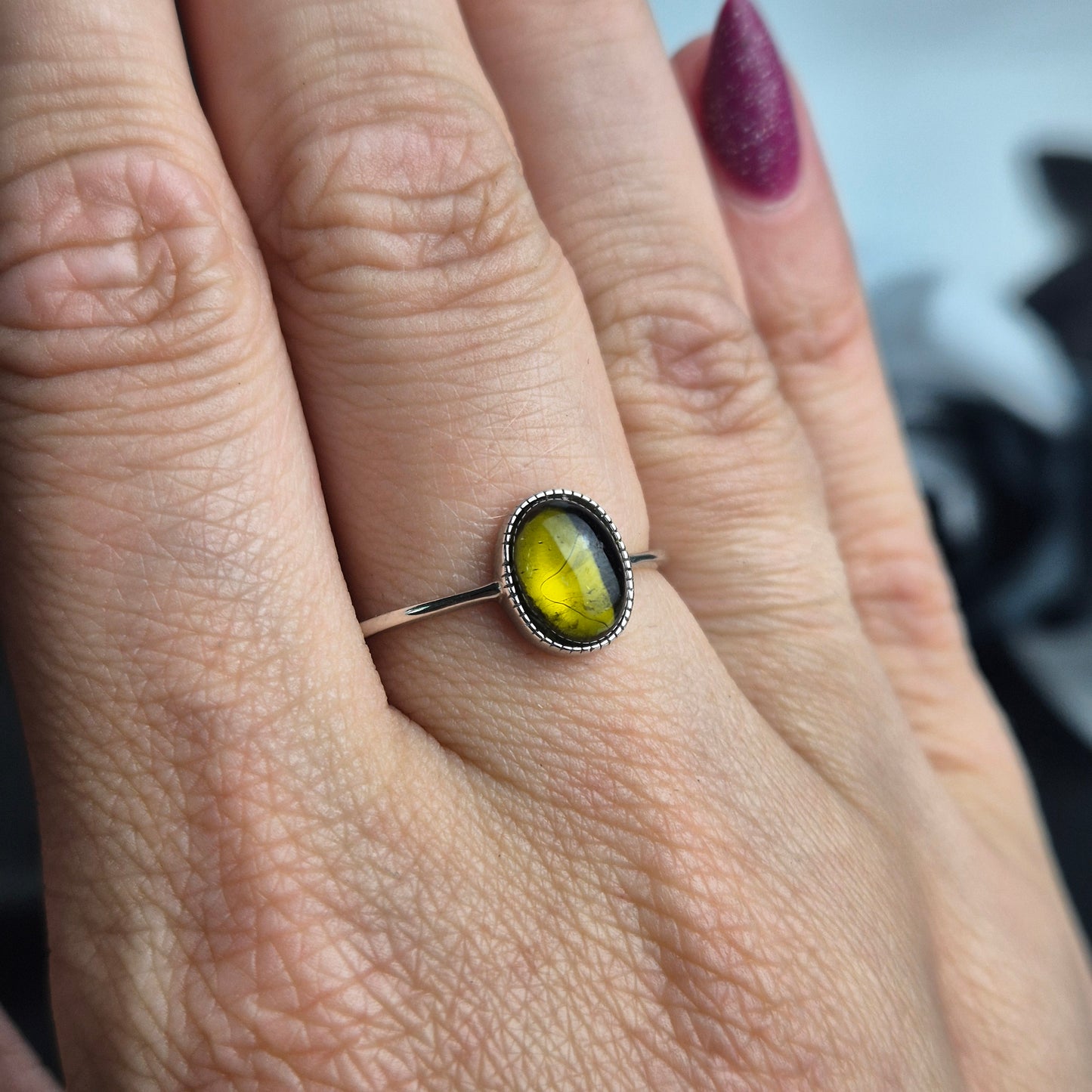 Green tourmaline ring 1
