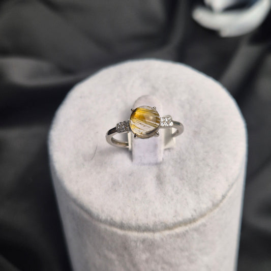 Gold rutile ring 1