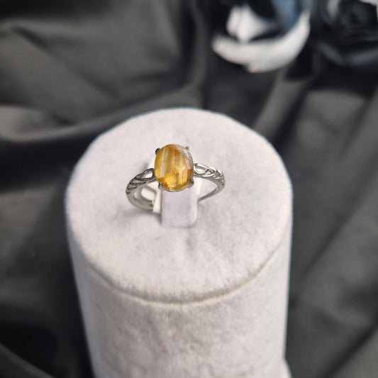 Gold rutile ring 2