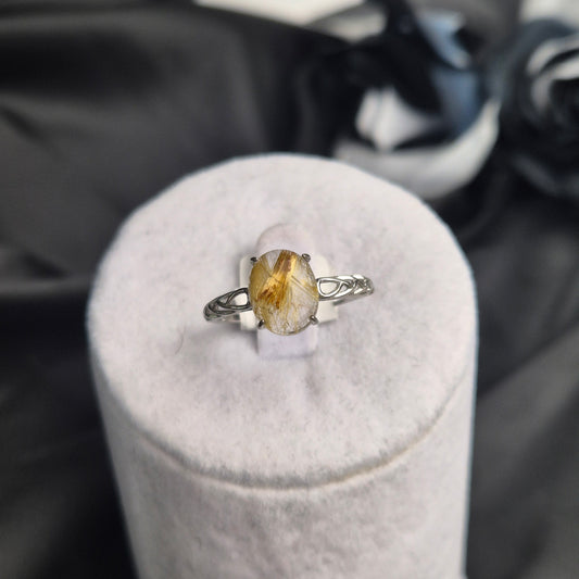gold rutile ring 7