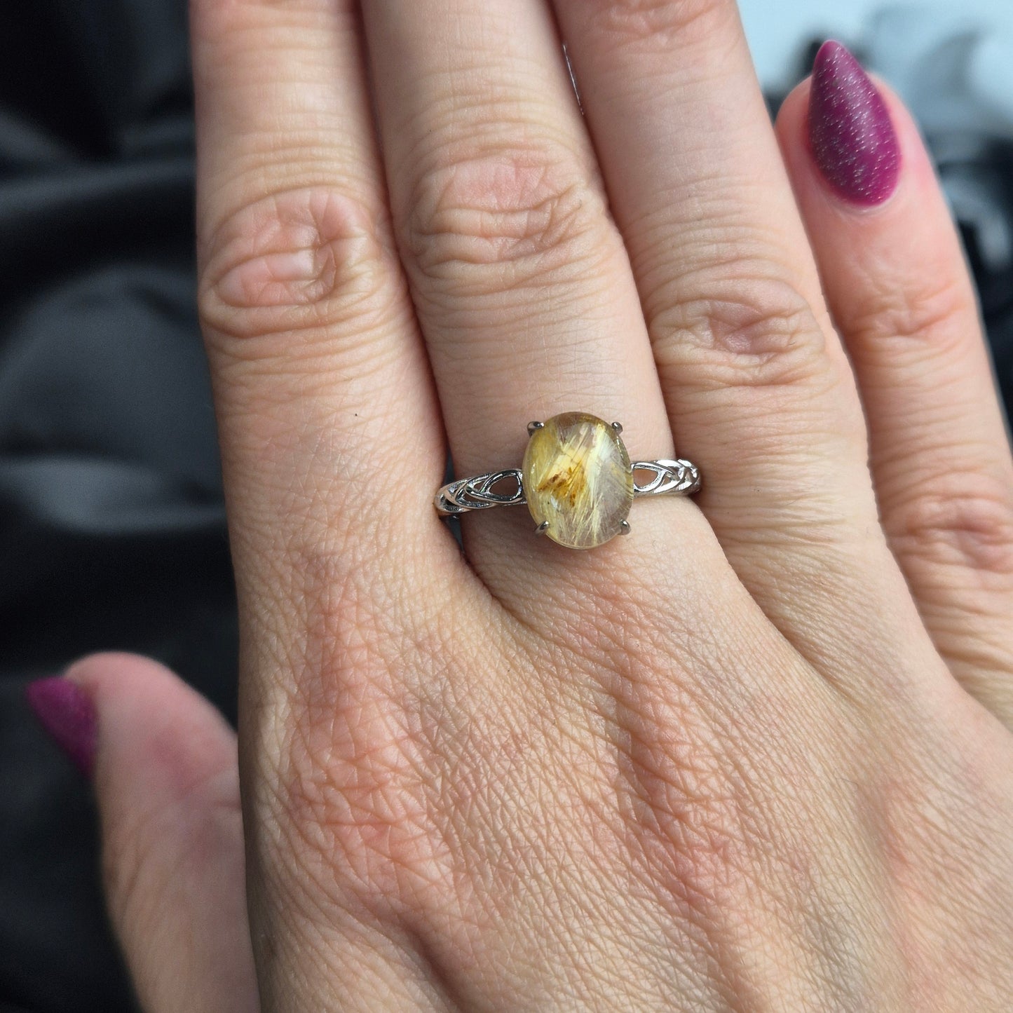 gold rutile ring 7