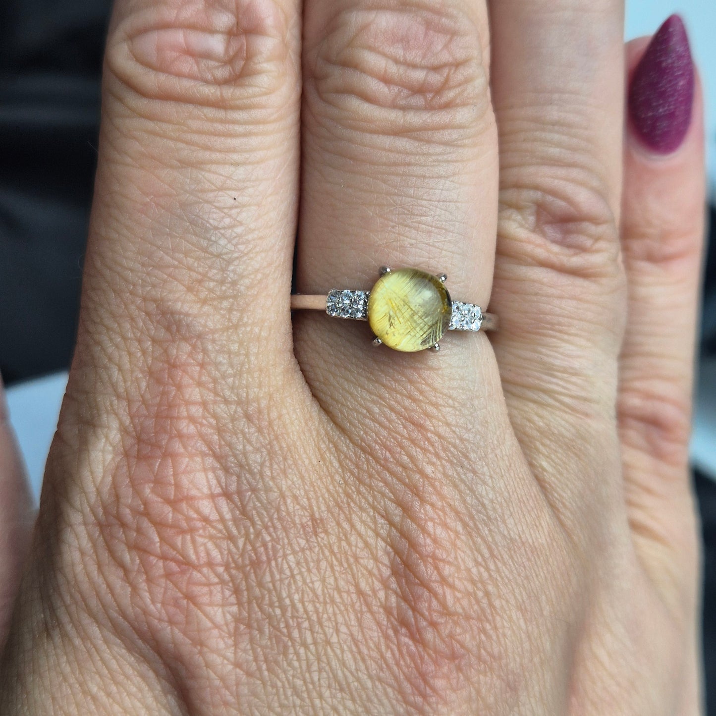 gold rutile ring 8