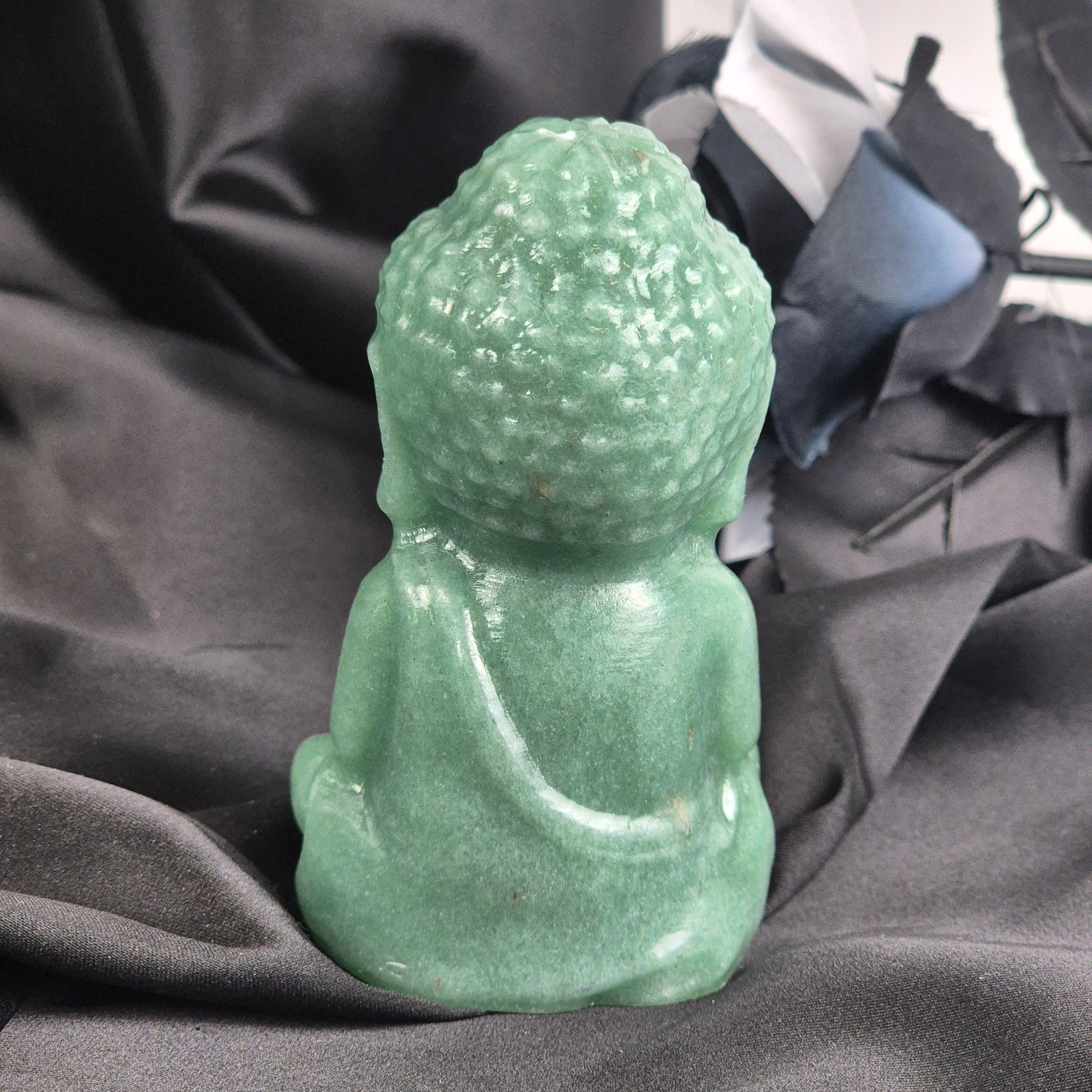 Green aventurine buddha