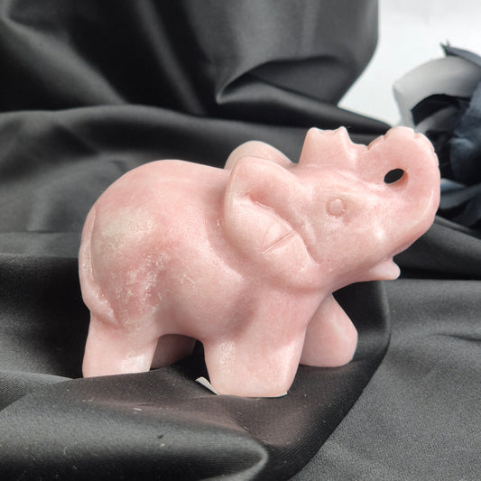 Pink opal elephant 3